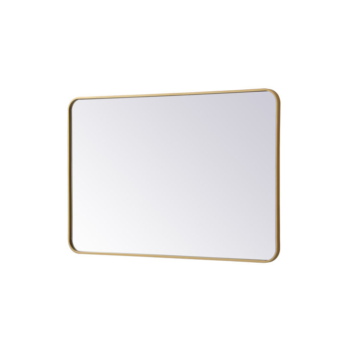 RE/FINE™ Sabine Metal Rounded Rectangle Wall Mirror & Reviews Wayfair